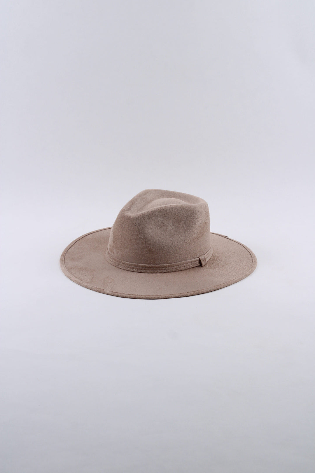 Vegan Suede Rancher Hat - Sand