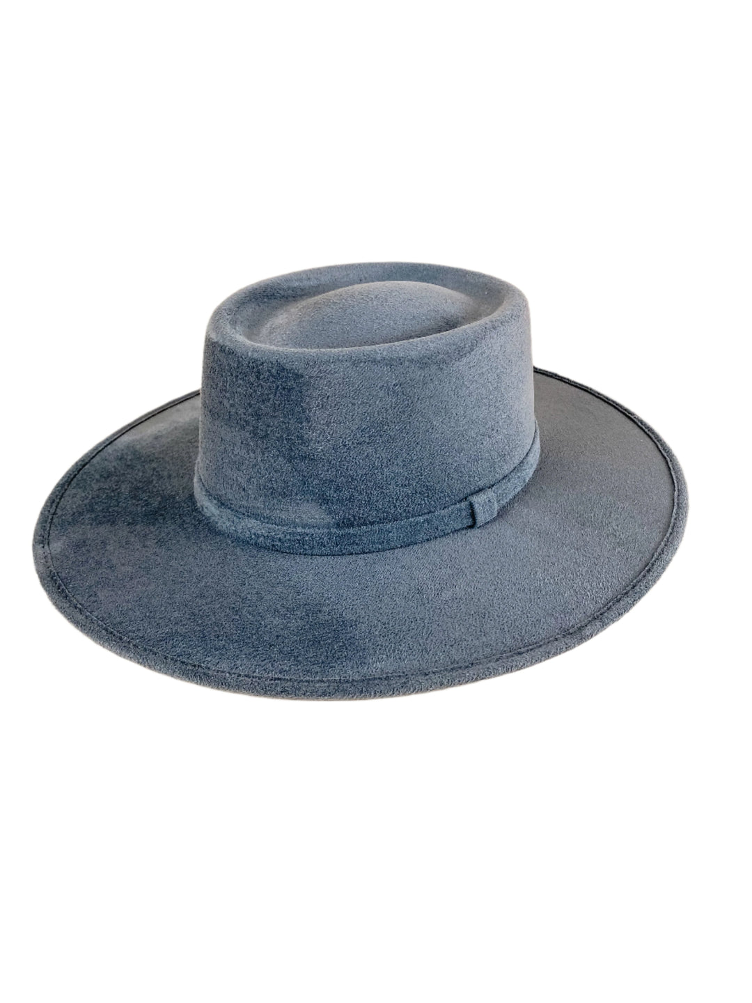 Vegan Suede Gambler Hat- Peacock