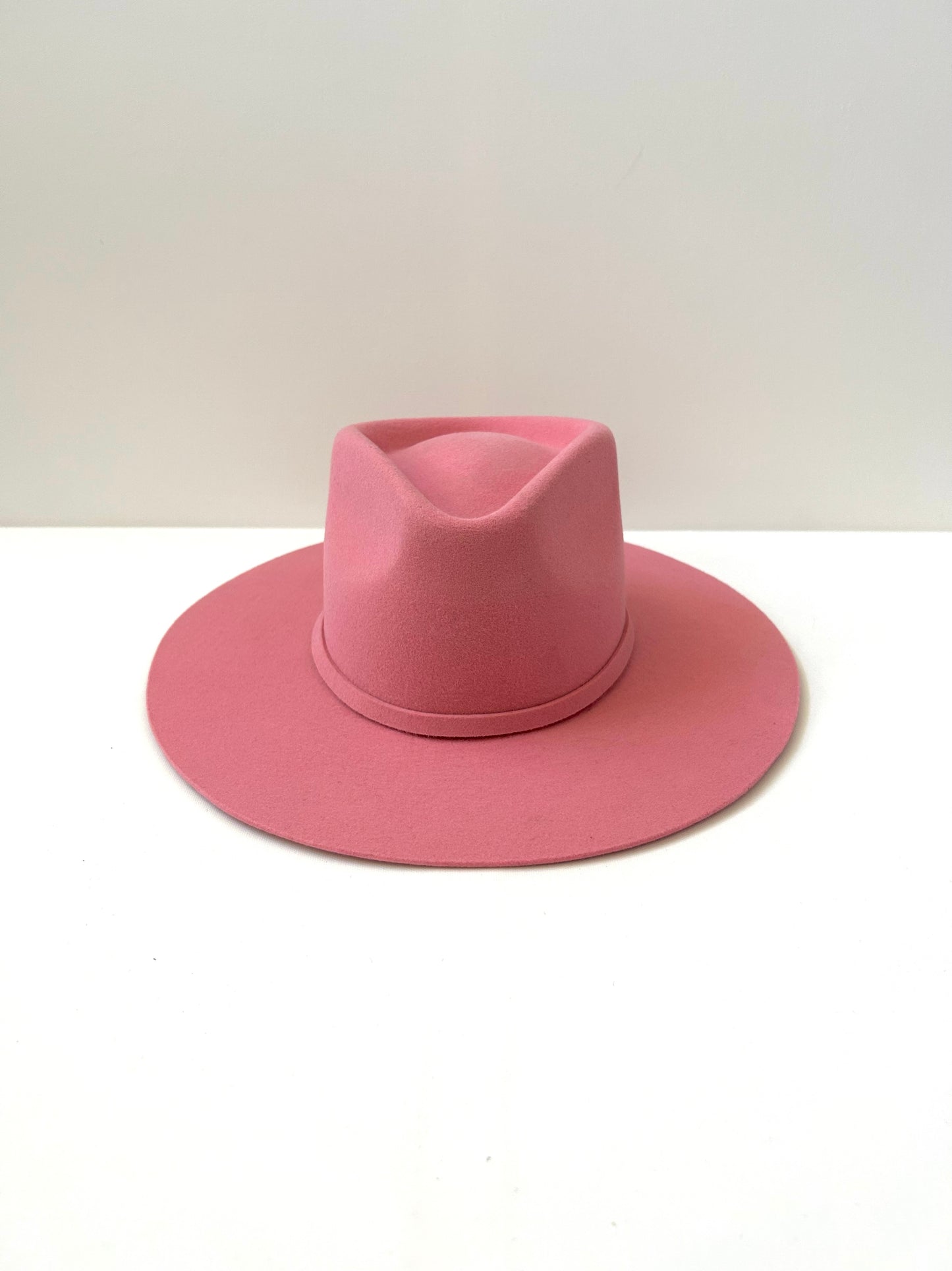 Emery Merino Wool Teardrop Rancher Hat - Pink