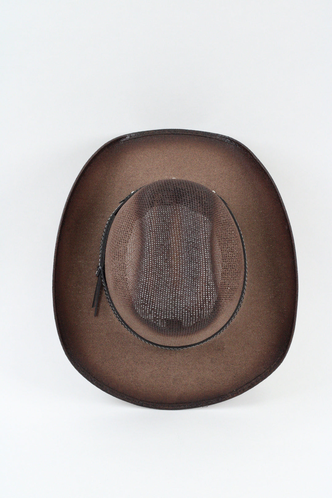 Kids Bullrider Mesh Top Structured Cowboy Hat - Brown