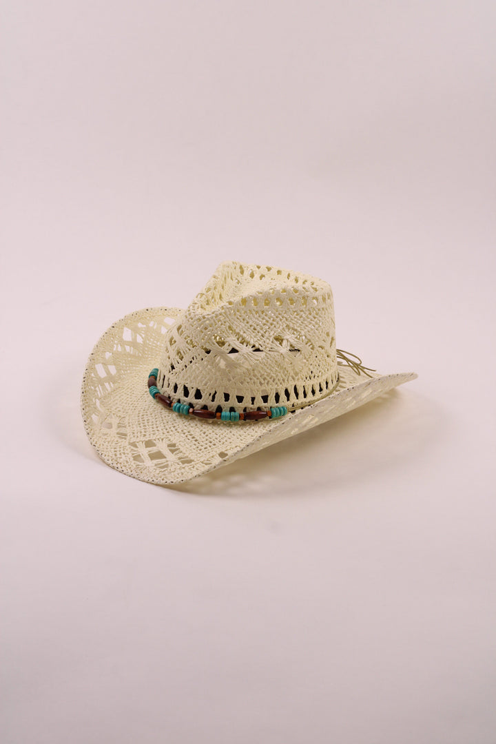 Bayside Rancher Raffia Hat - Ivory