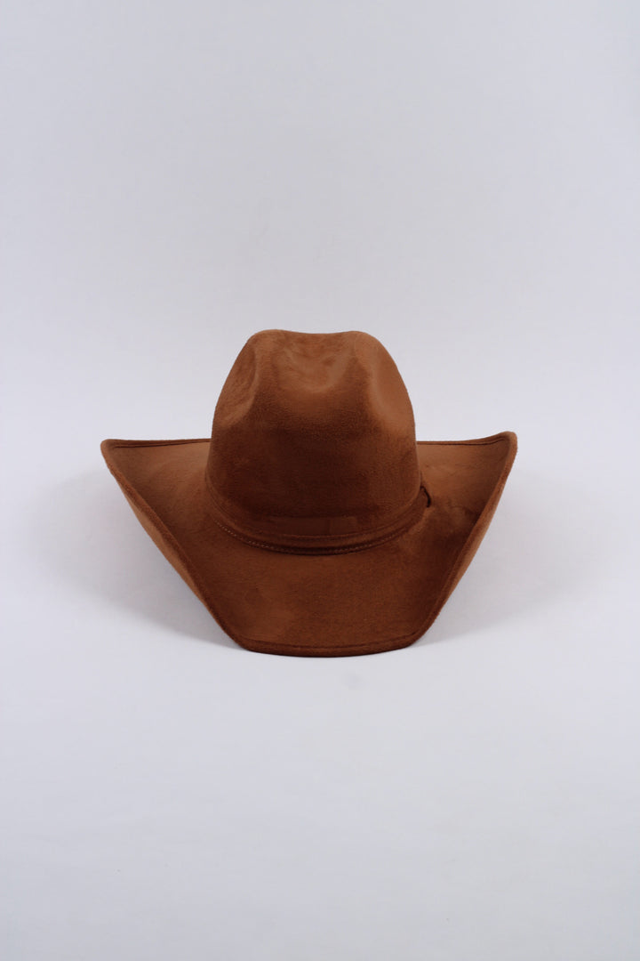 Austin Vegan Suede Cowboy Hat Classic - Caramel