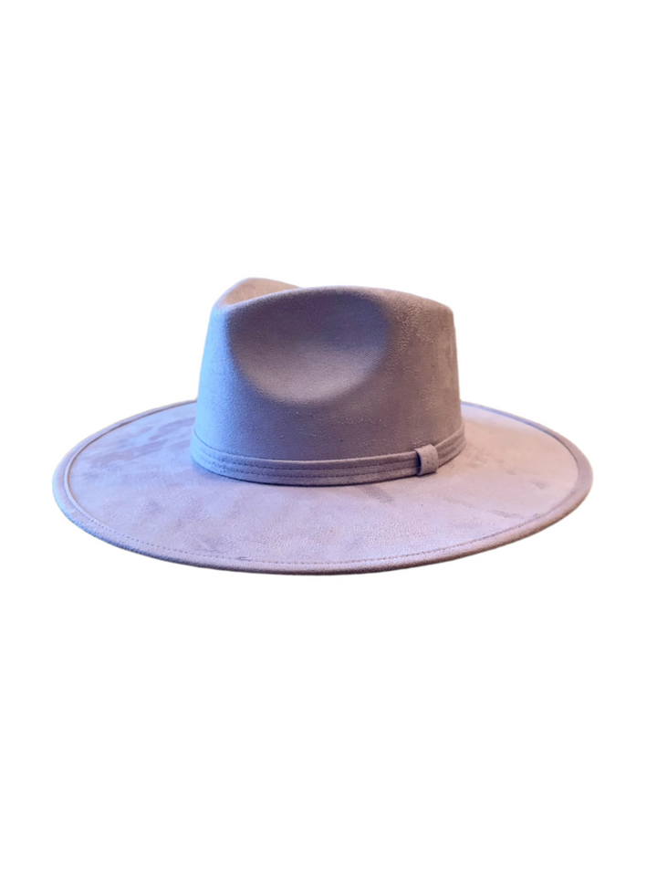 Vegan Suede Teardrop Hat - Lavender