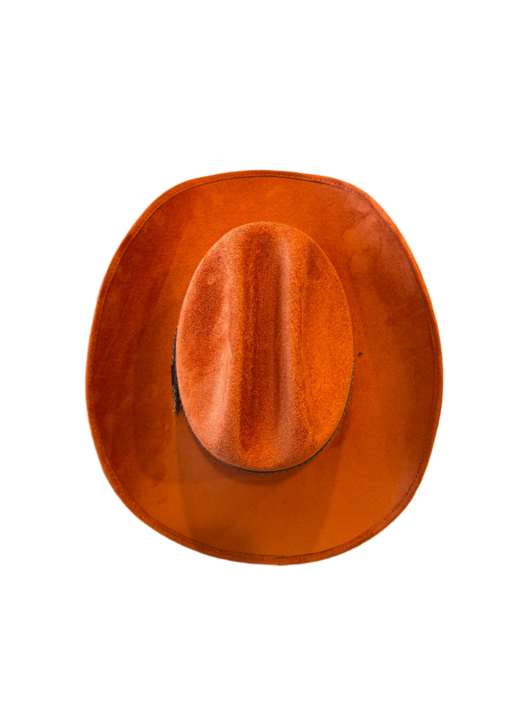 Texana Vegan Suede Cowboy Hat - Orange