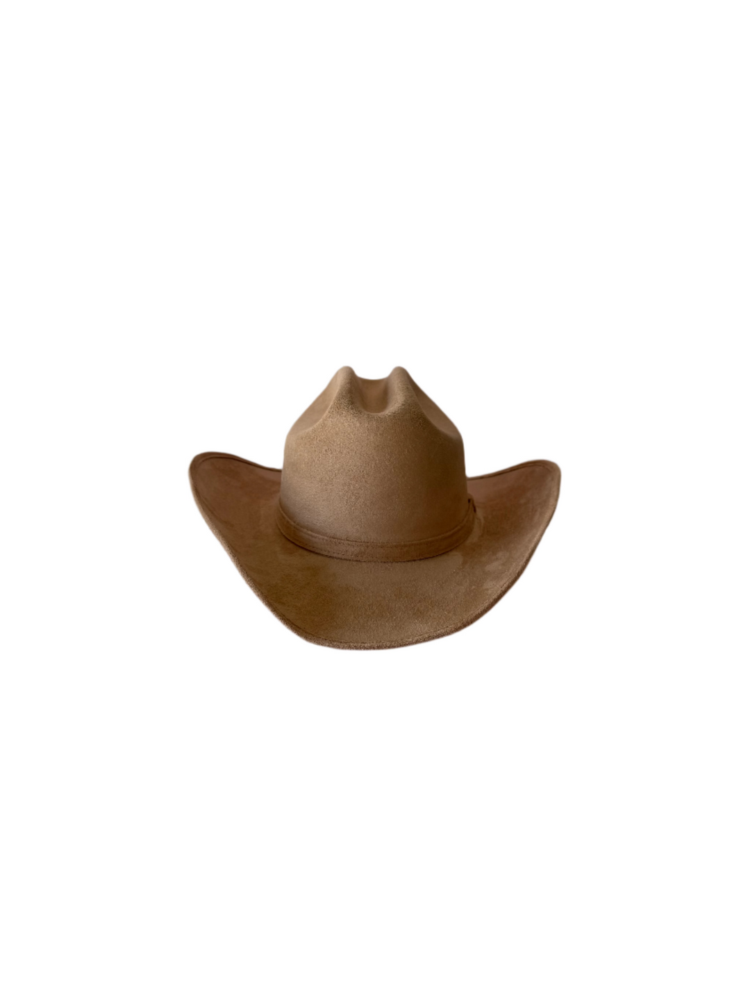 Texana Vegan Suede Cowboy Hat w/o band - Cappuccino