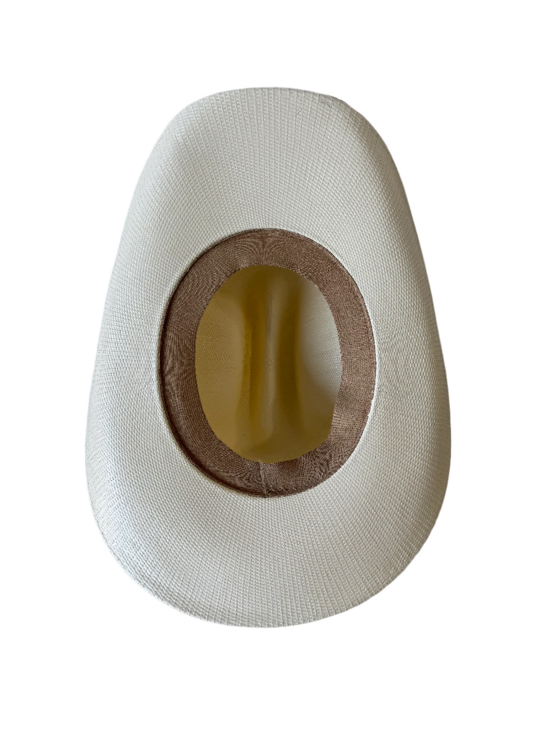 Odessa Bangora Cowboy Straw Hat - Ivory