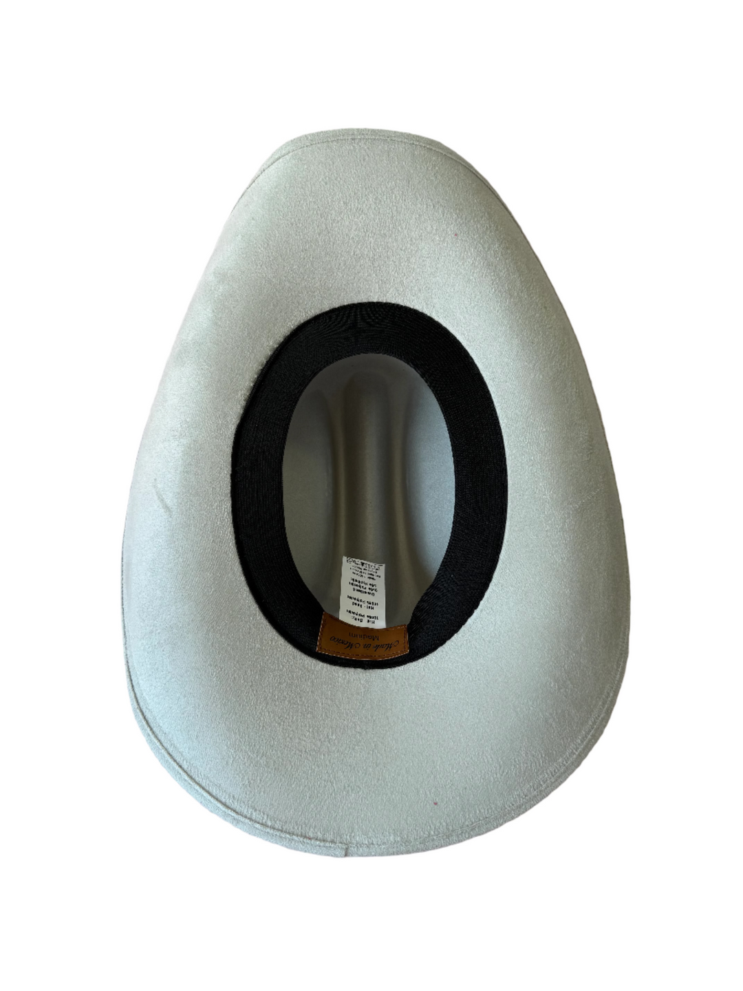 Texana Vegan Suede Cowboy Hat - Light Grey