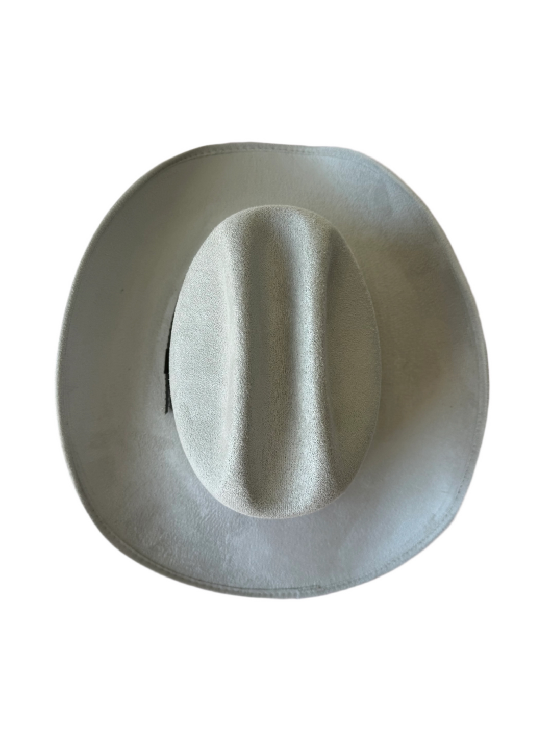 Texana Vegan Suede Cowboy Hat - Light Grey