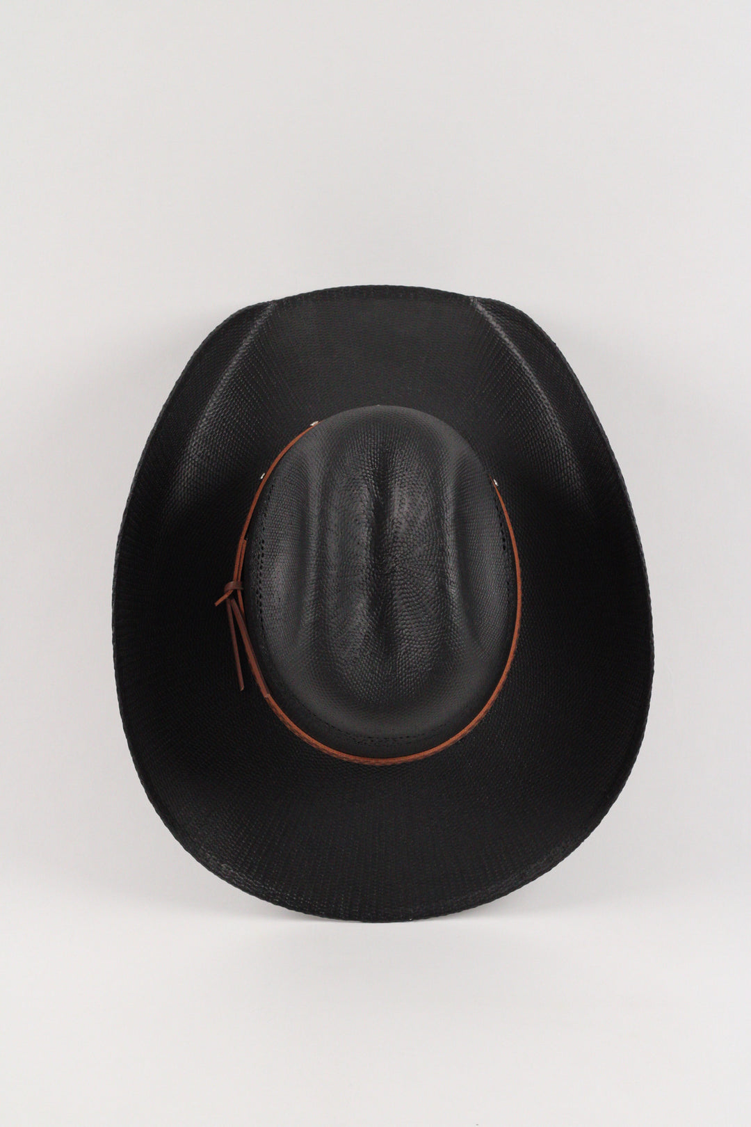 Odessa Bull Rider Straw Cowboy Hat - Black