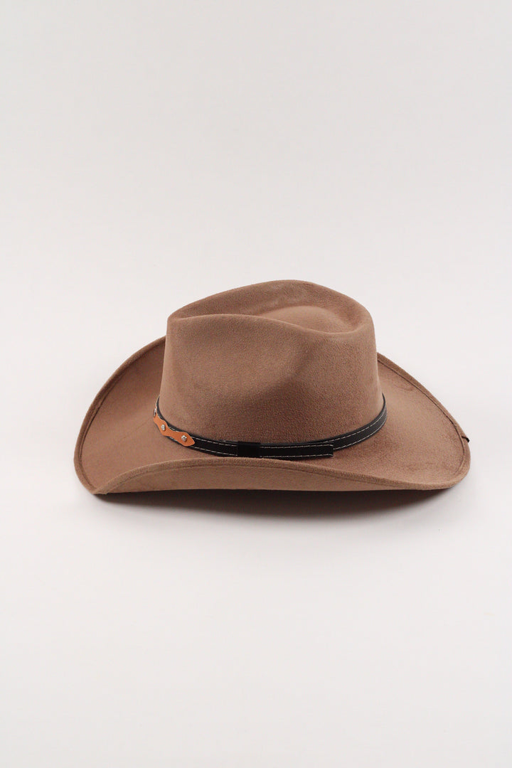 Santa Fe Vegan Suede Cowboy Rancher Hat- Dusty Roads