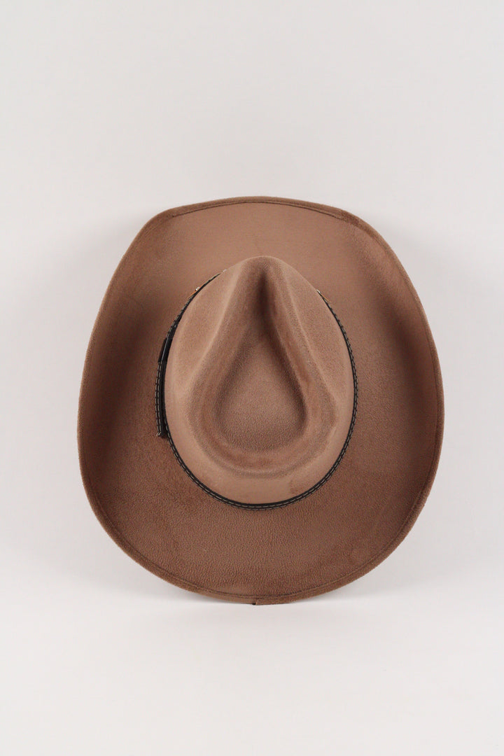 Santa Fe Vegan Suede Cowboy Rancher Hat- Dusty Roads