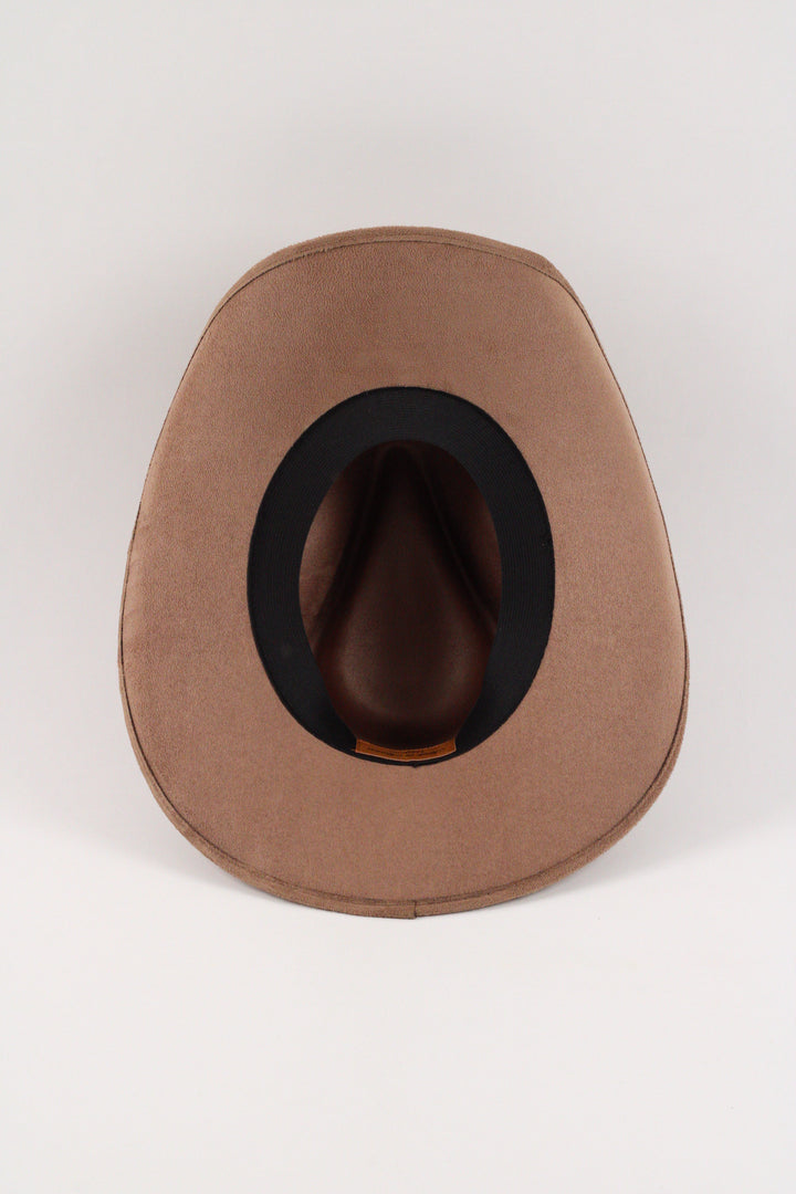Santa Fe Vegan Suede Cowboy Rancher Hat- Dusty Roads
