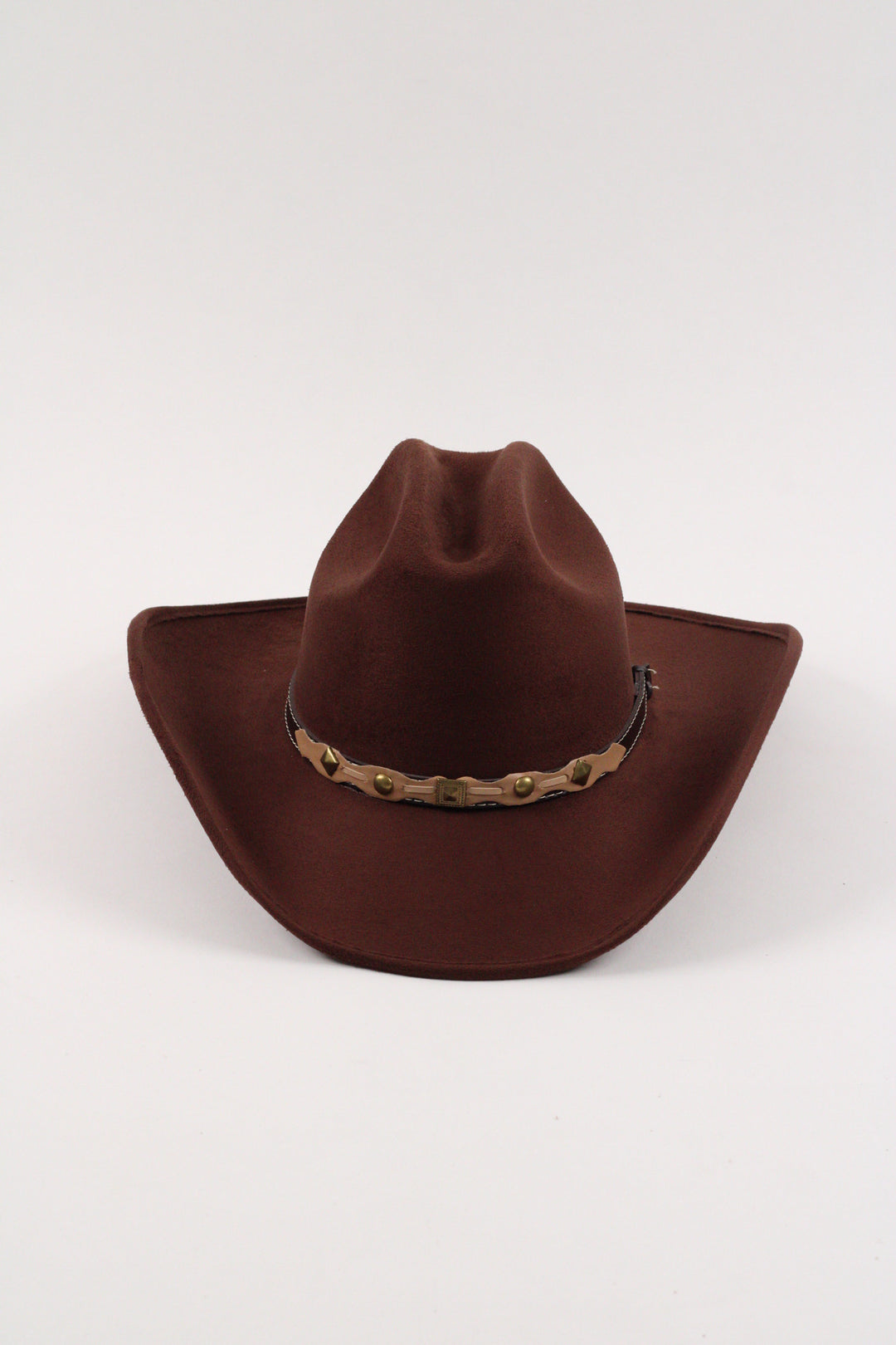 Kids Texana Vegan Suede Cowboy Hat - Chocolate