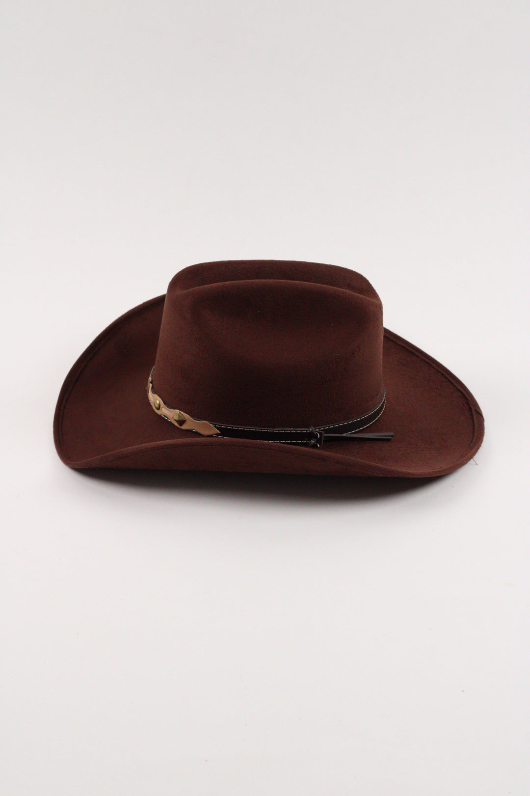 Kids Texana Vegan Suede Cowboy Hat - Chocolate