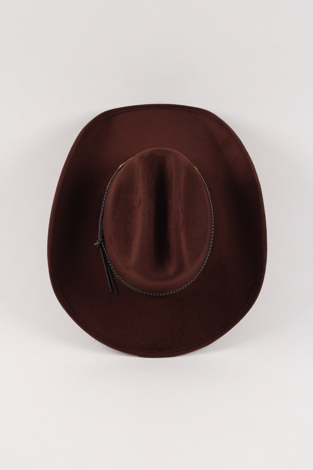 Kids Texana Vegan Suede Cowboy Hat - Chocolate