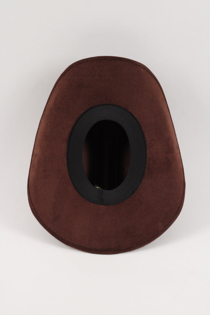 Kids Texana Vegan Suede Cowboy Hat - Chocolate
