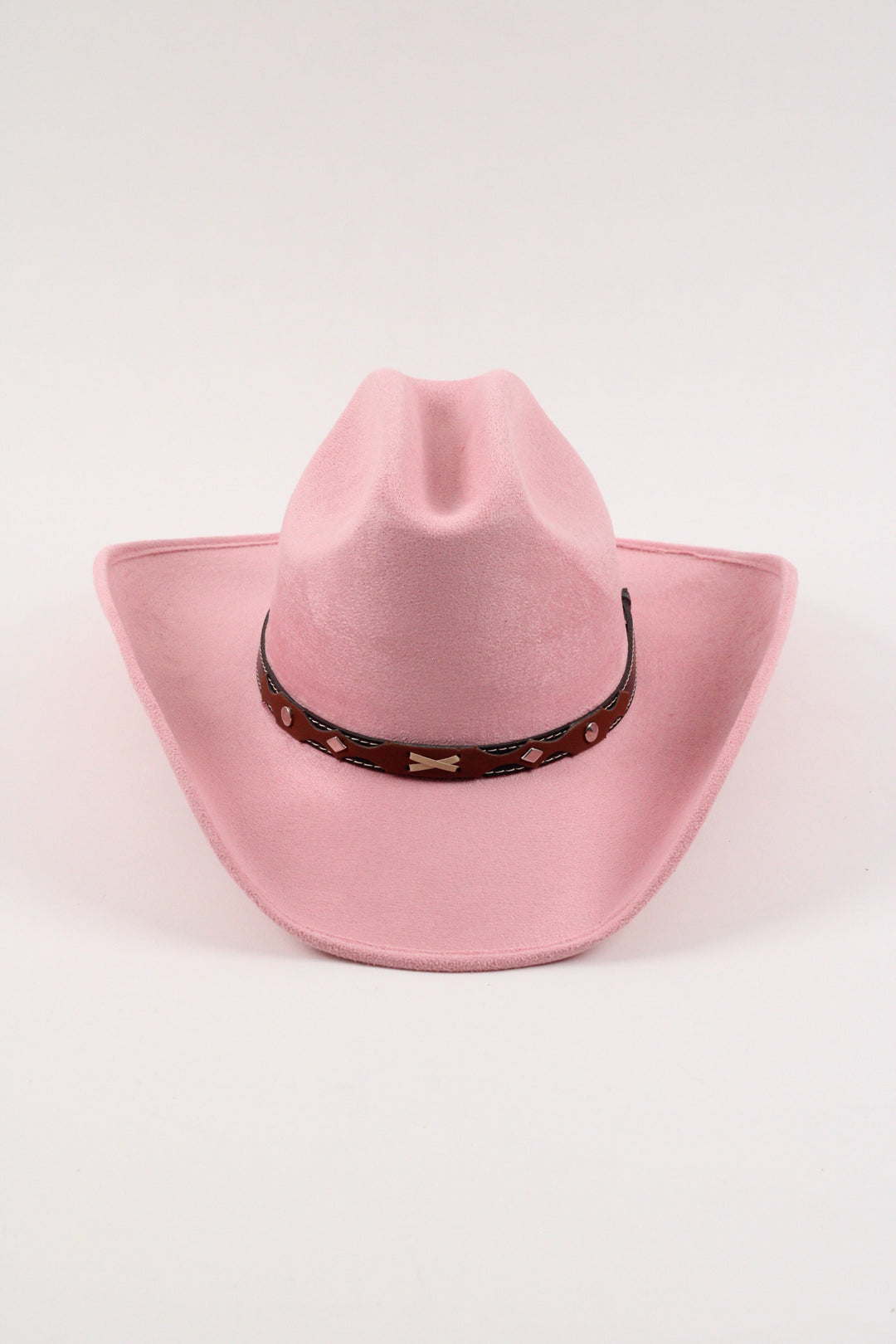 Kids Texana Vegan Suede Cowboy Hat - Blush Pink