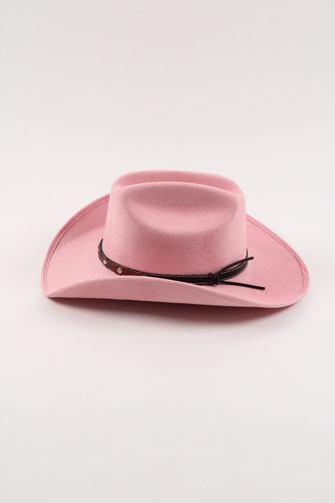 Kids Texana Vegan Suede Cowboy Hat - Blush Pink