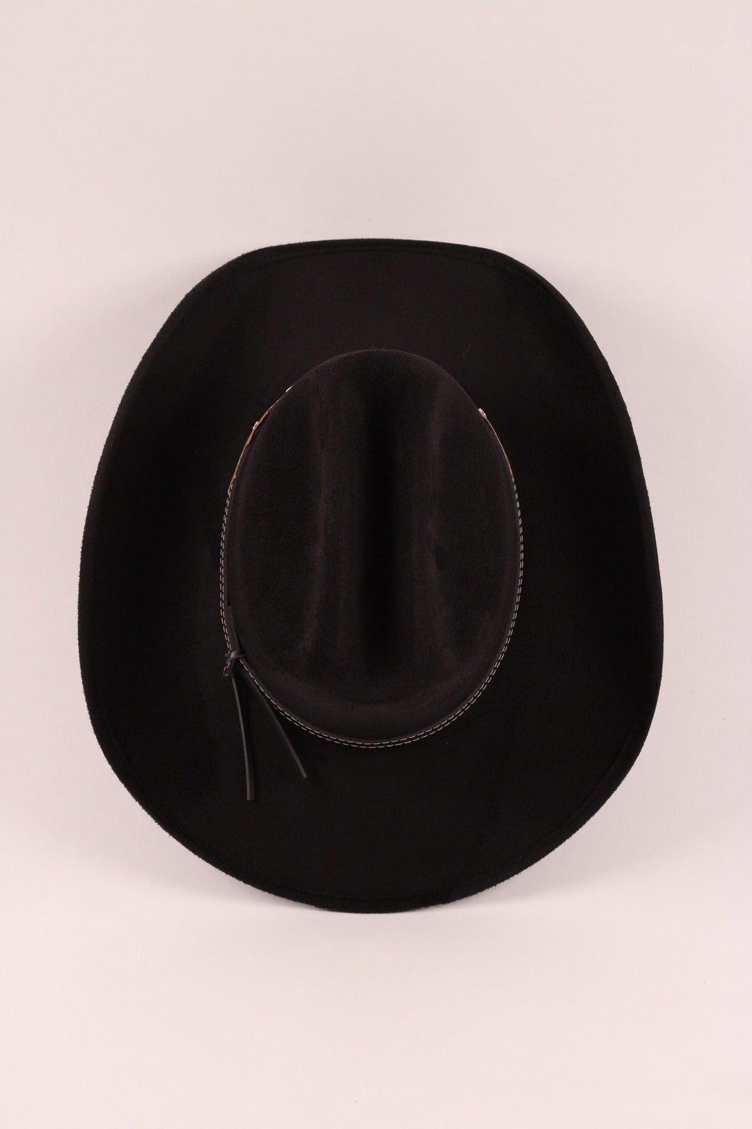 Kids Texana Vegan Suede Cowboy Hat - Black