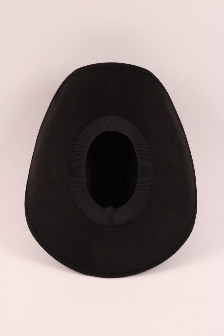 Kids Texana Vegan Suede Cowboy Hat - Black