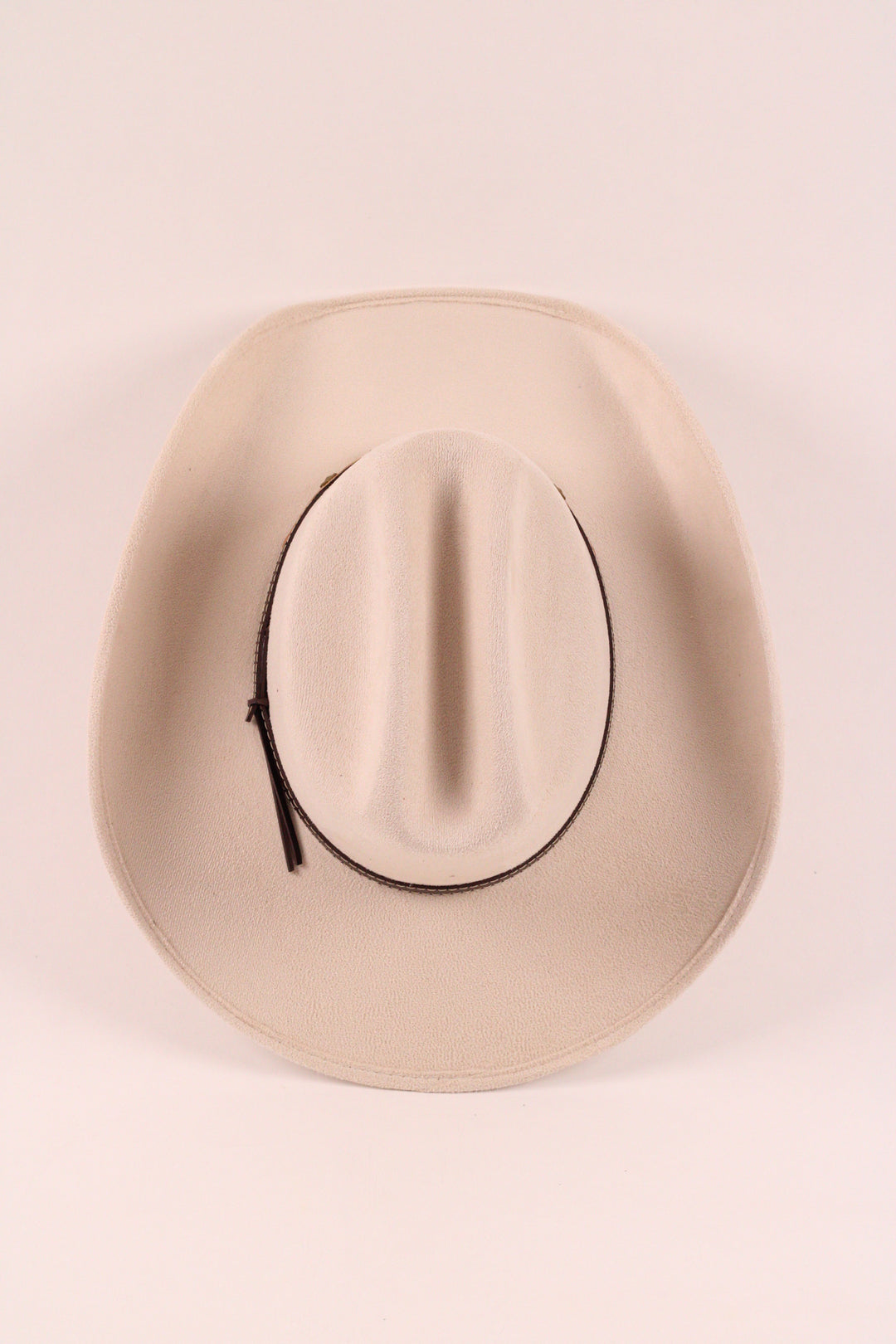 Kids Texana Vegan Suede Cowboy Hat - Ivory