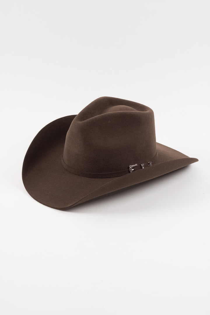 Lainey Merino Wool Western Hat - Chocolate