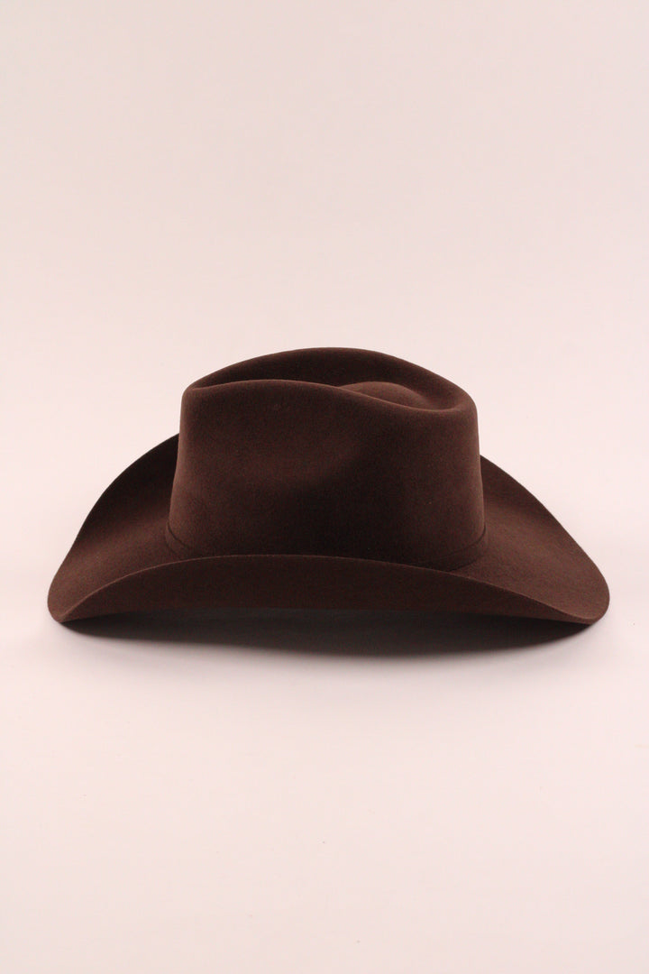 Lainey Merino Wool Western Hat - Chocolate