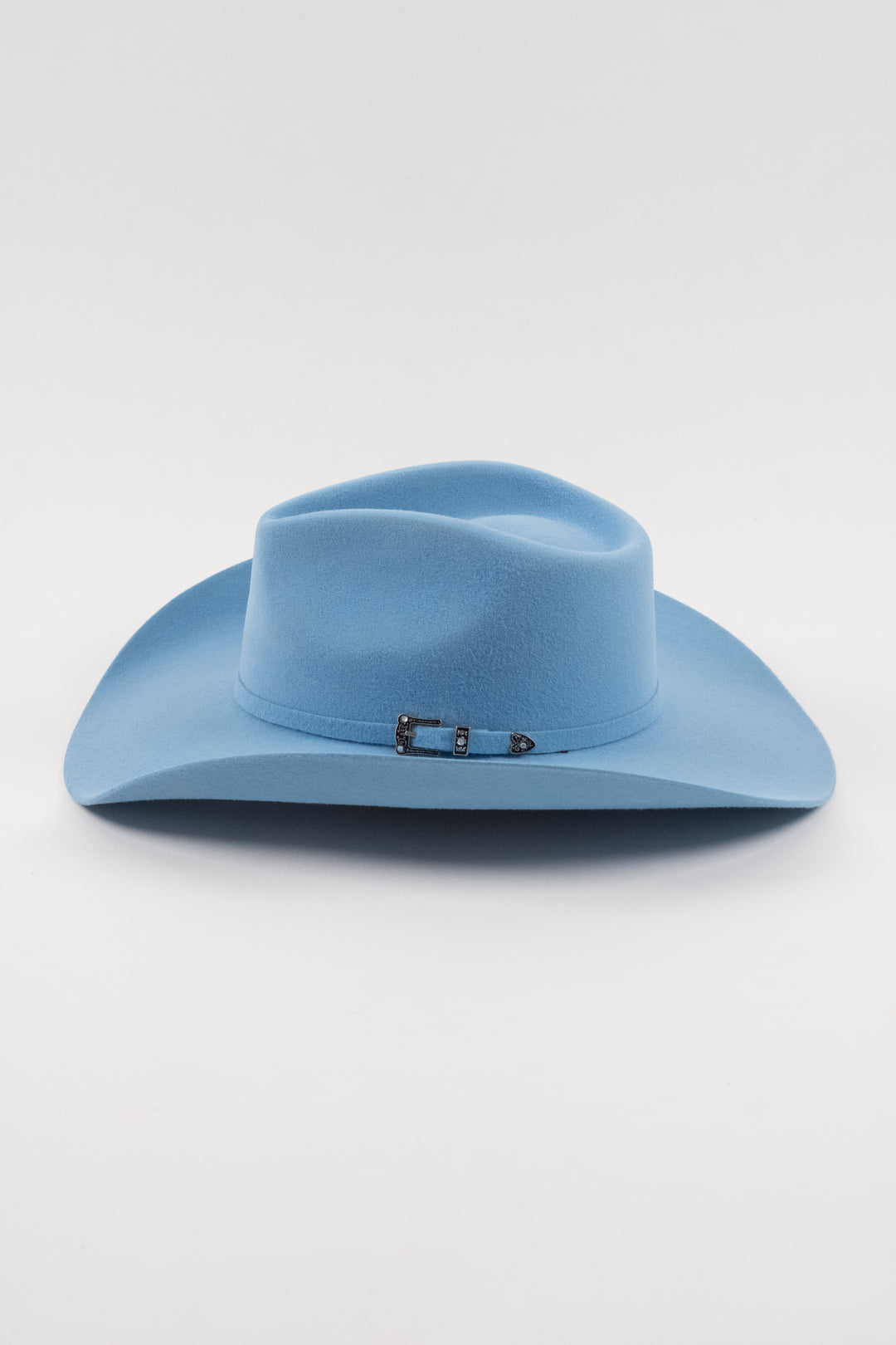 Lainey Merino Wool Western Hat - Sky Blue