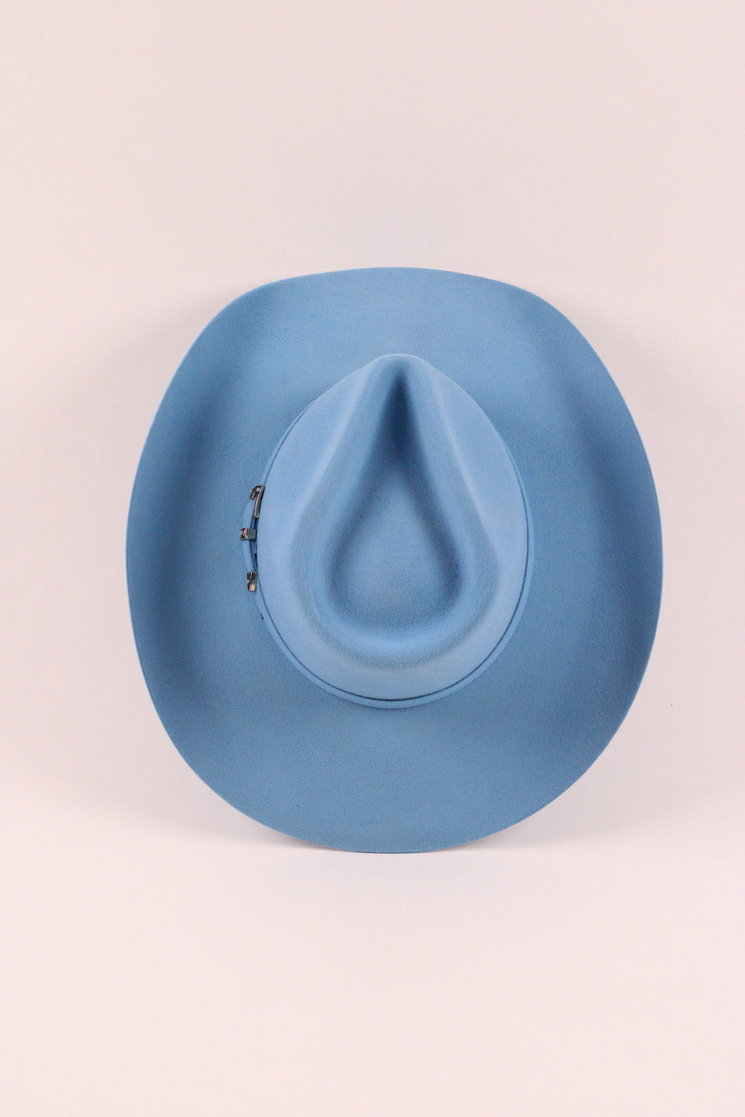 Lainey Merino Wool Western Hat - Sky Blue
