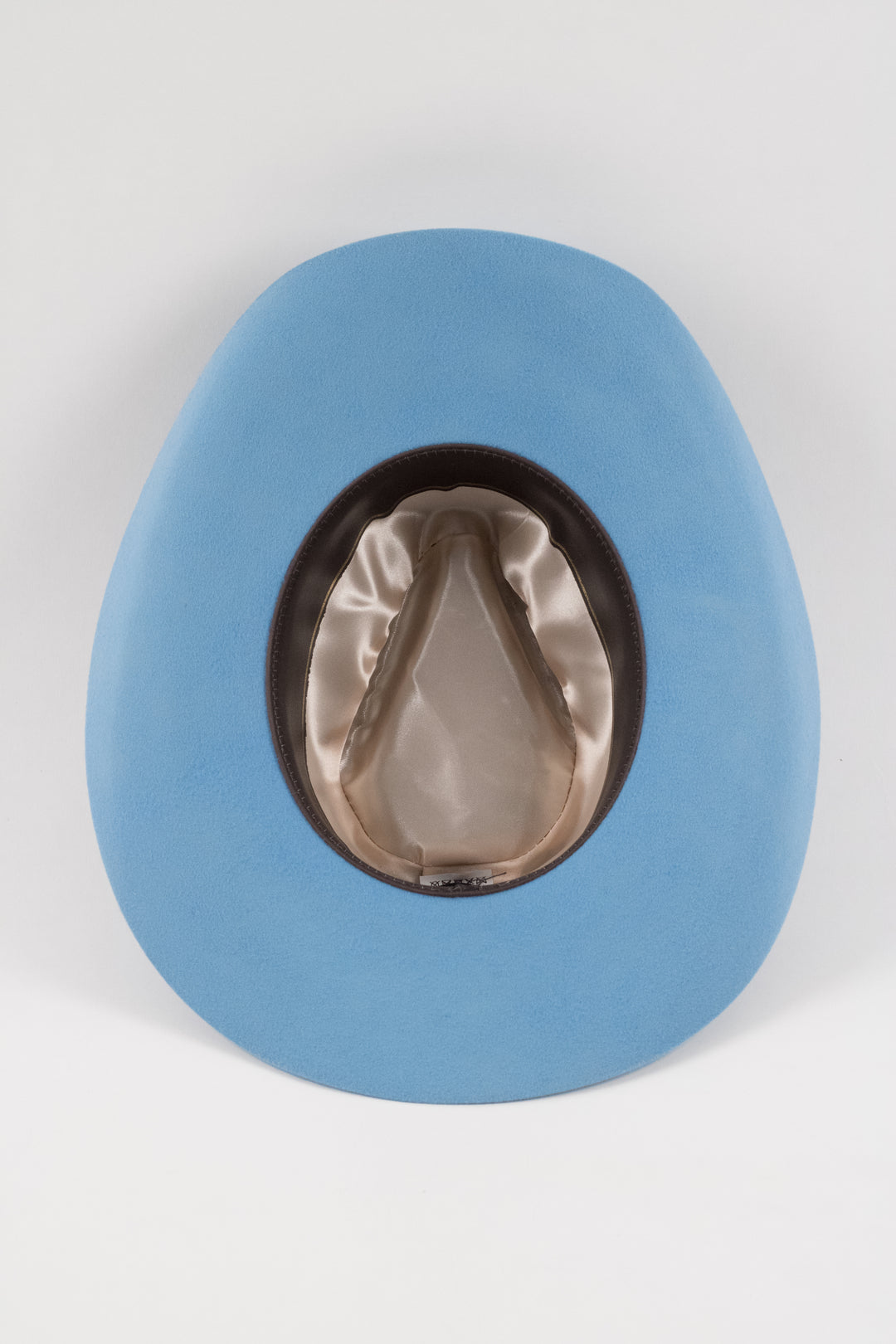 Lainey Merino Wool Western Hat - Sky Blue