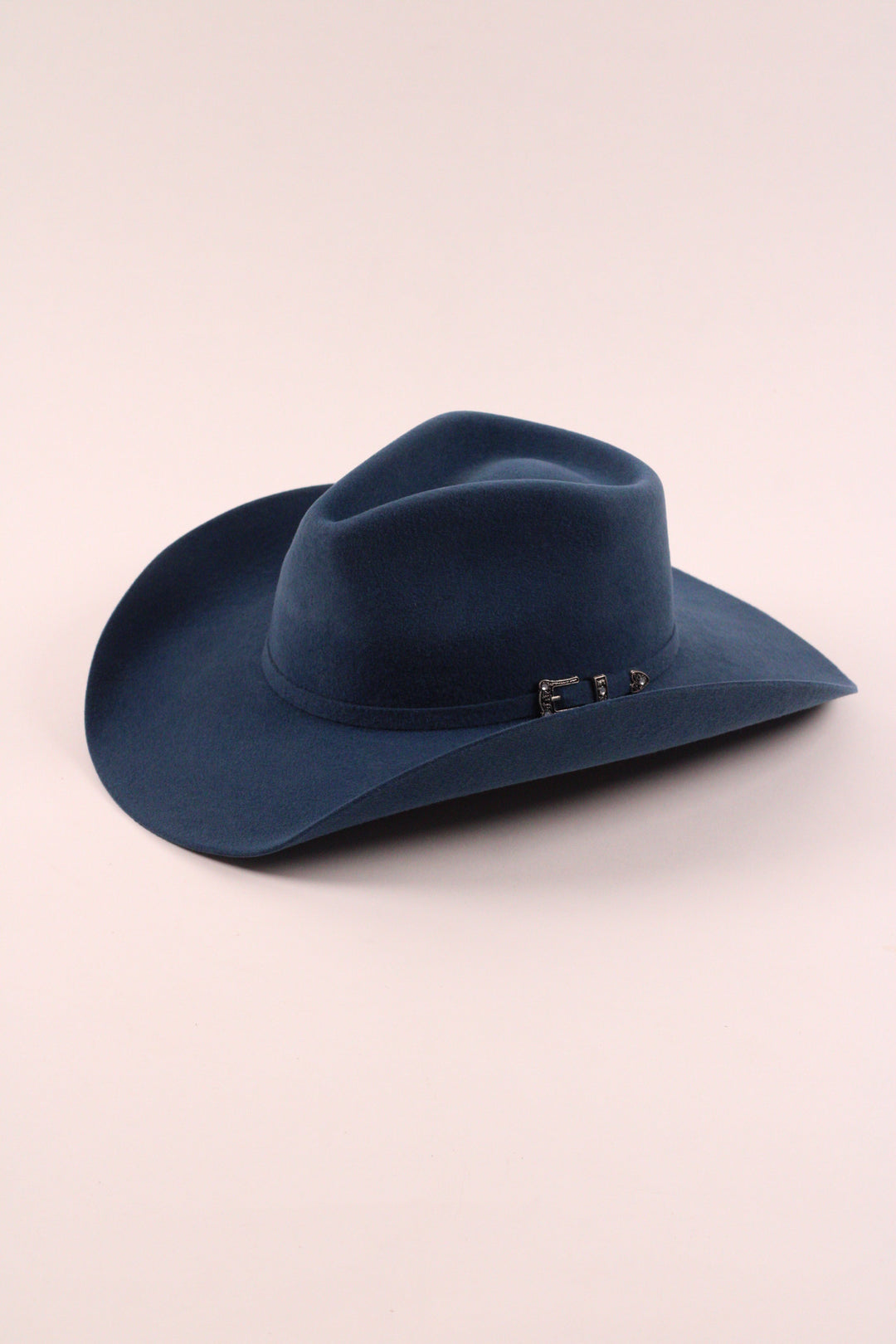 Lainey Merino Wool Western Hat - Peacock Blue