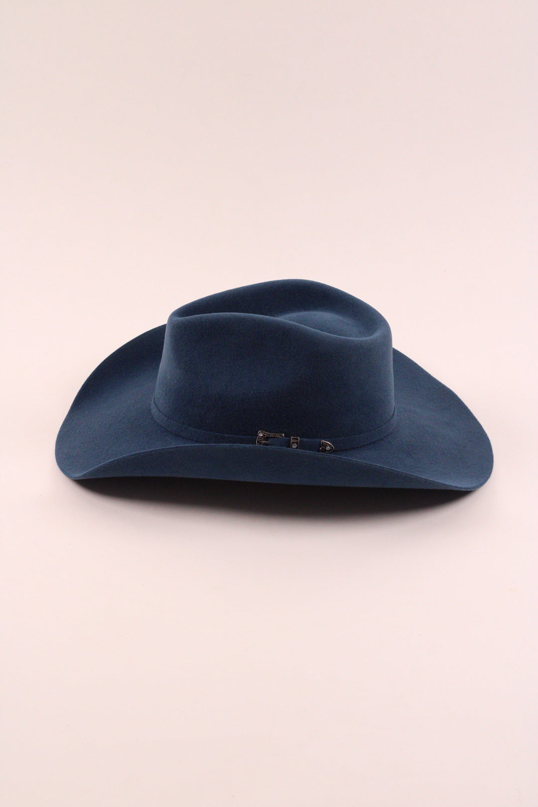 Lainey Merino Wool Western Hat - Peacock Blue