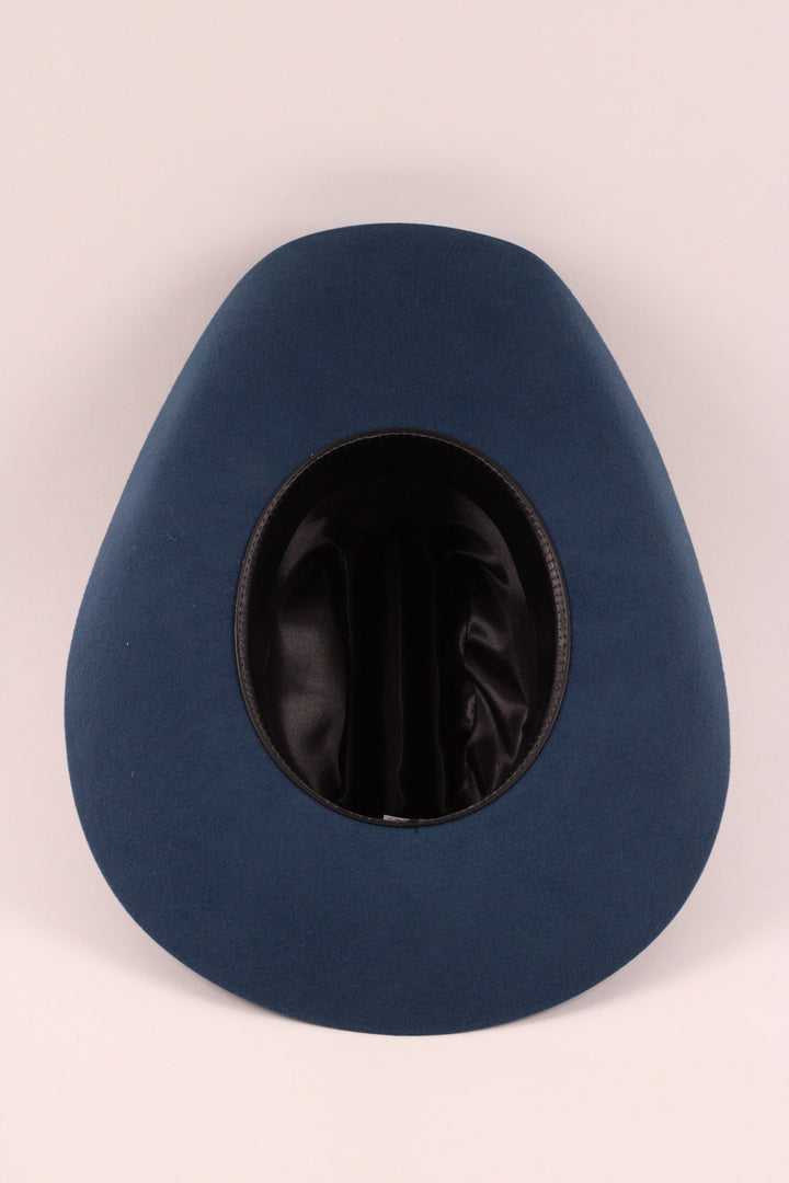 Wyatt Cowboy Hat - Peacock Blue