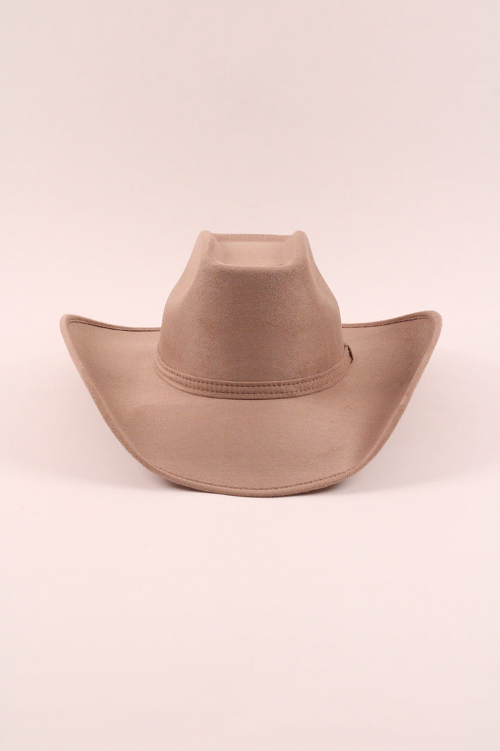 Brick Top Vegan Suede Cowboy Hat Classic - Mocha