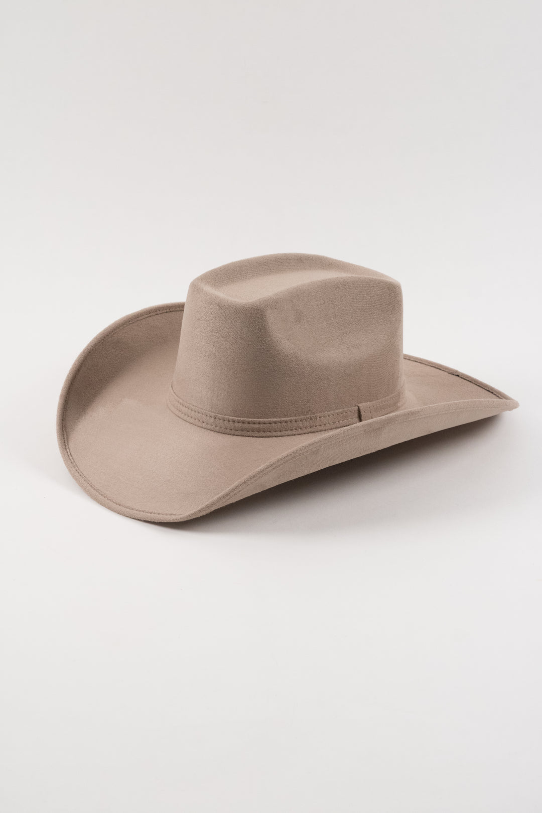 Brick Top Vegan Suede Cowboy Hat Classic - Sand