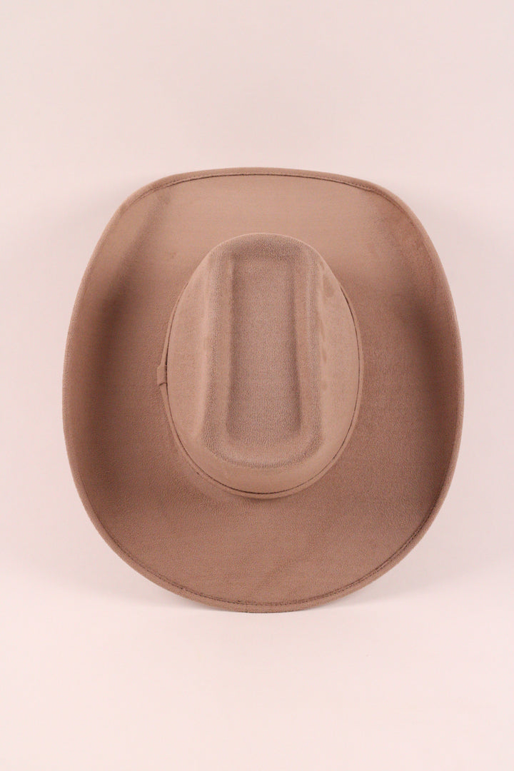 Brick Top Vegan Suede Cowboy Hat Classic - Mocha