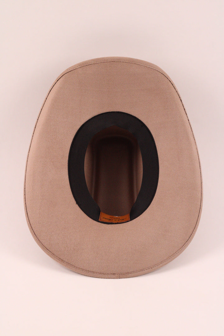 Brick Top Vegan Suede Cowboy Hat Classic - Mocha