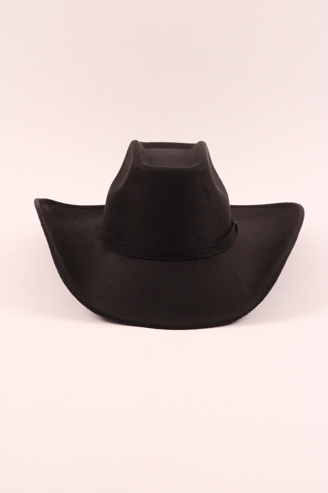 Brick Top Vegan Suede Cowboy Hat Classic - Black