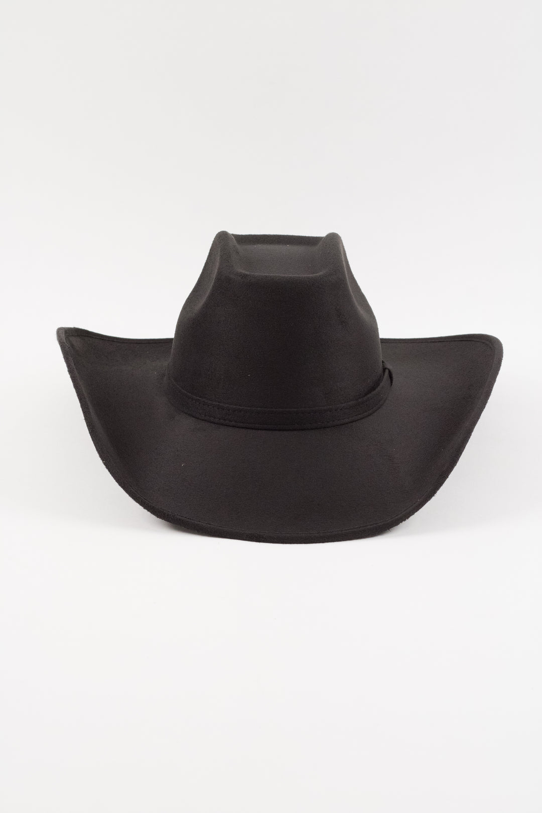 Brick Top Vegan Suede Cowboy Hat Classic - Black