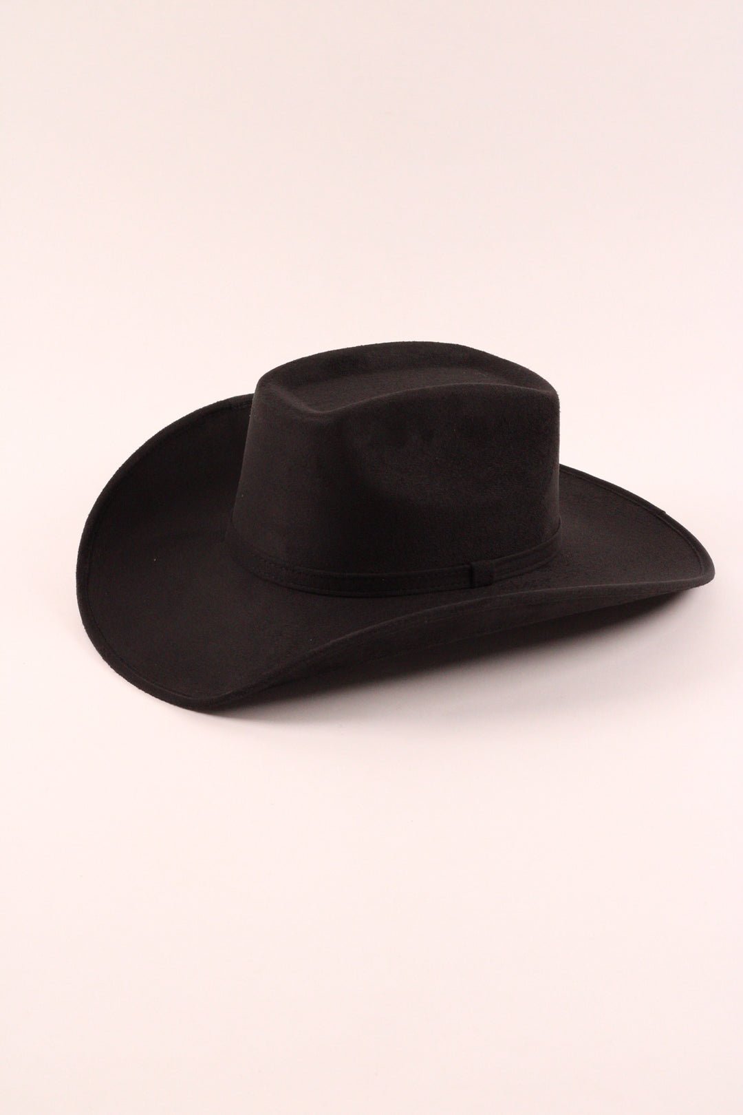 Brick Top Vegan Suede Cowboy Hat Classic - Black