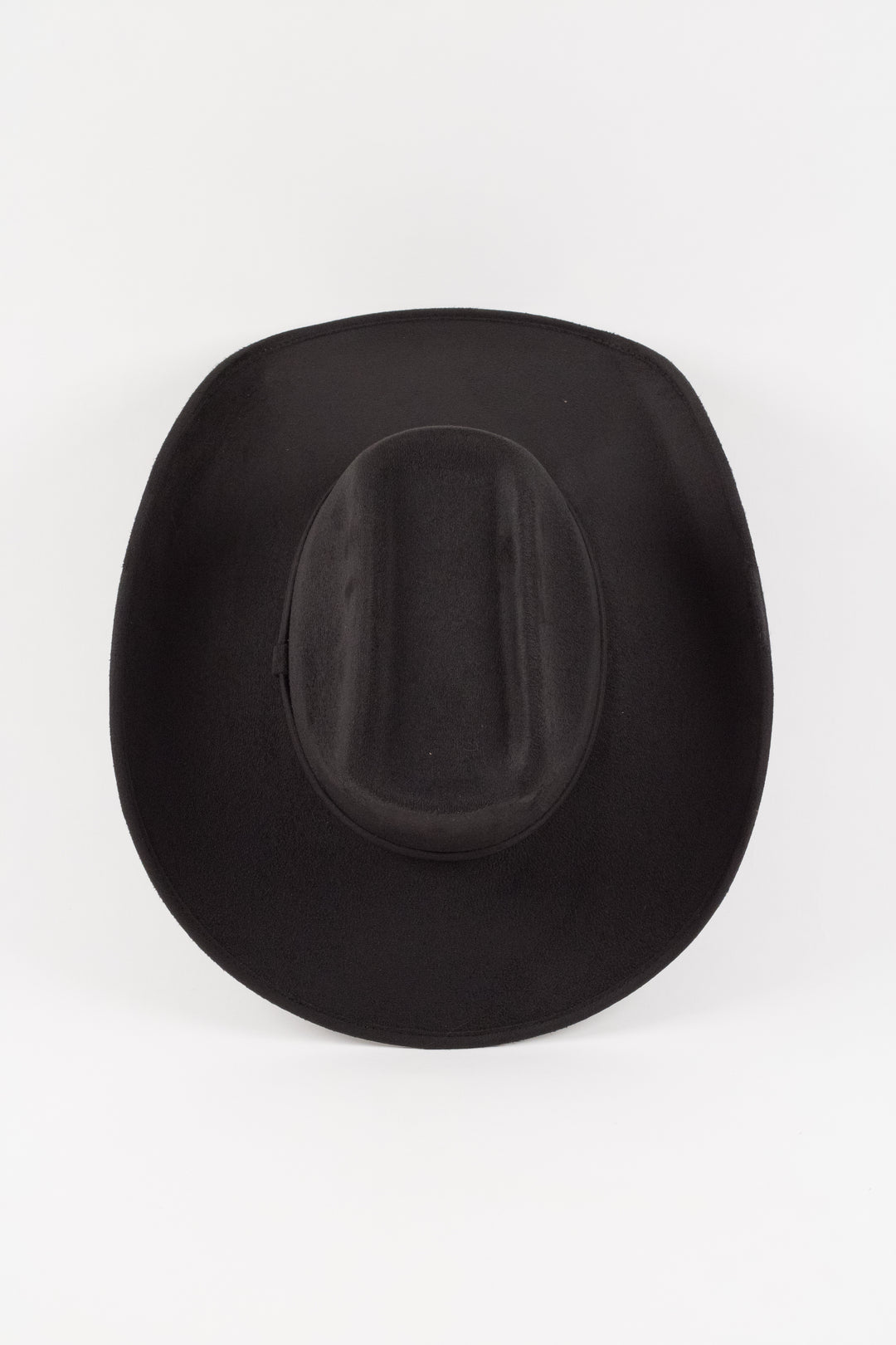 Brick Top Vegan Suede Cowboy Hat Classic - Black