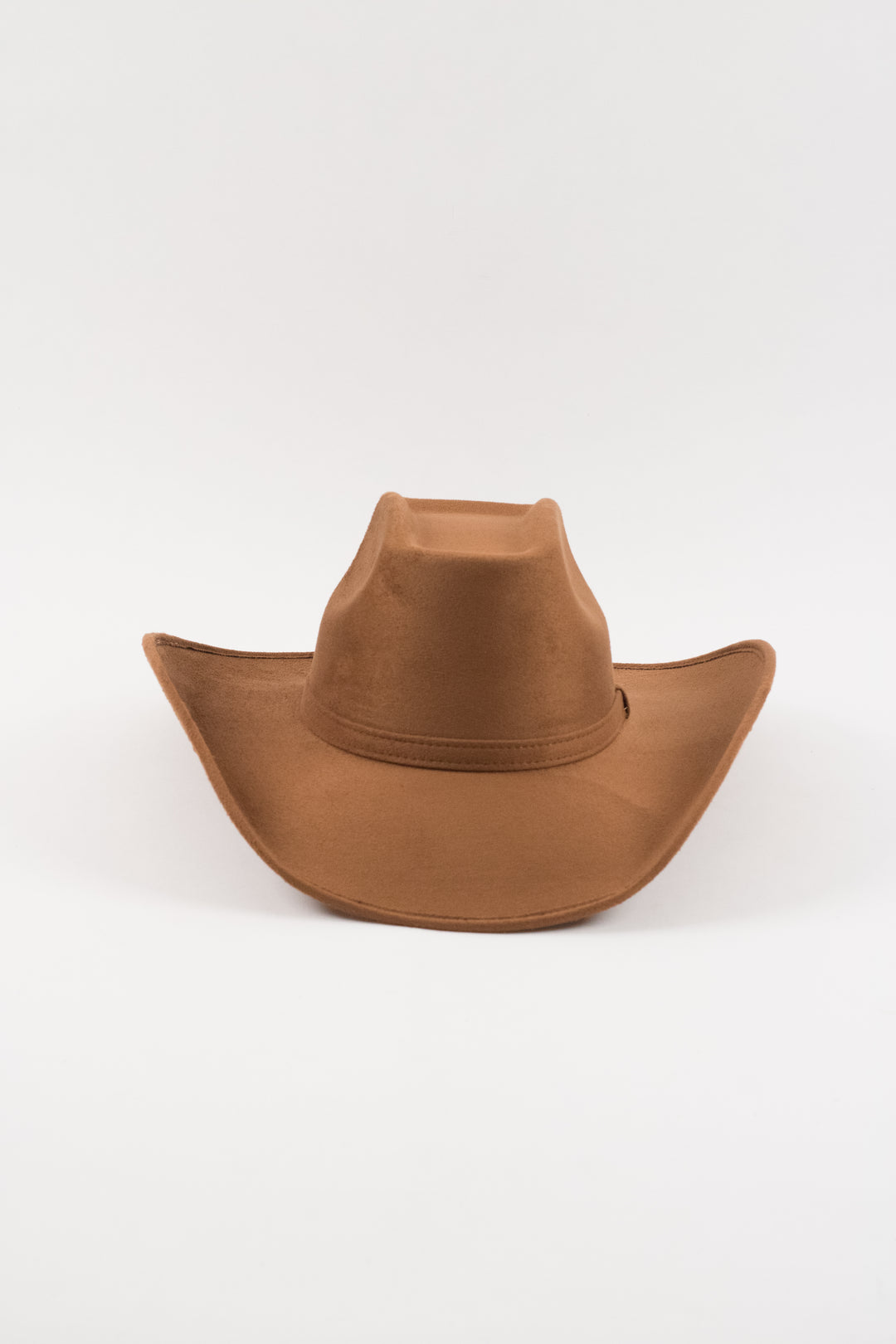 Brick Top Vegan Suede Cowboy Hat Classic - Caramel