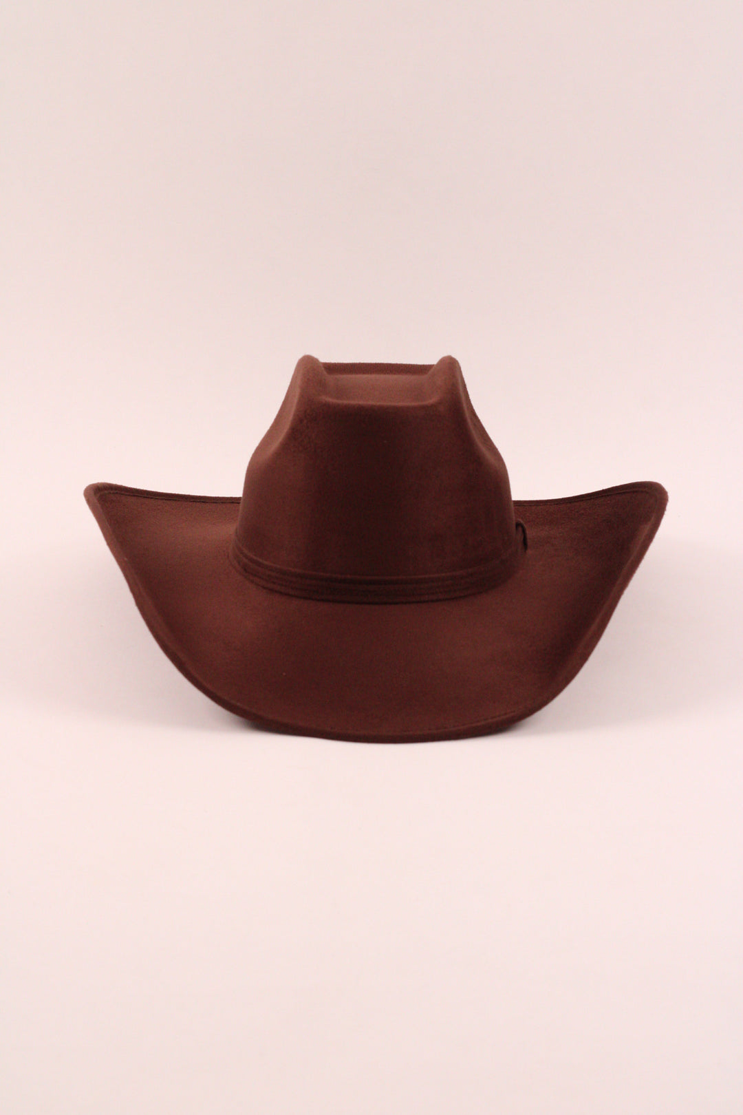 Brick Top Vegan Suede Cowboy Hat Classic - Chocolate