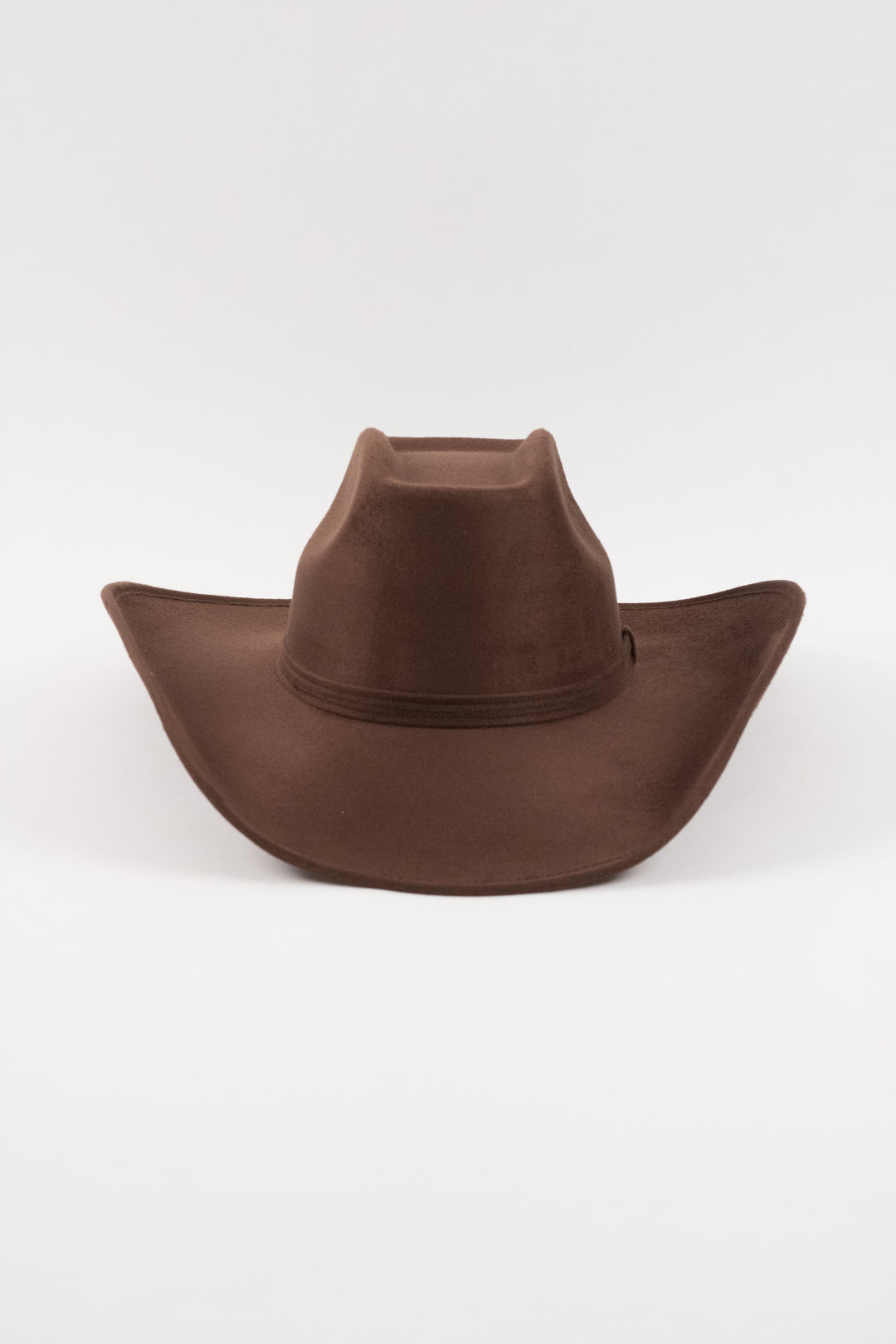 Brick Top Vegan Suede Cowboy Hat Classic - Chocolate