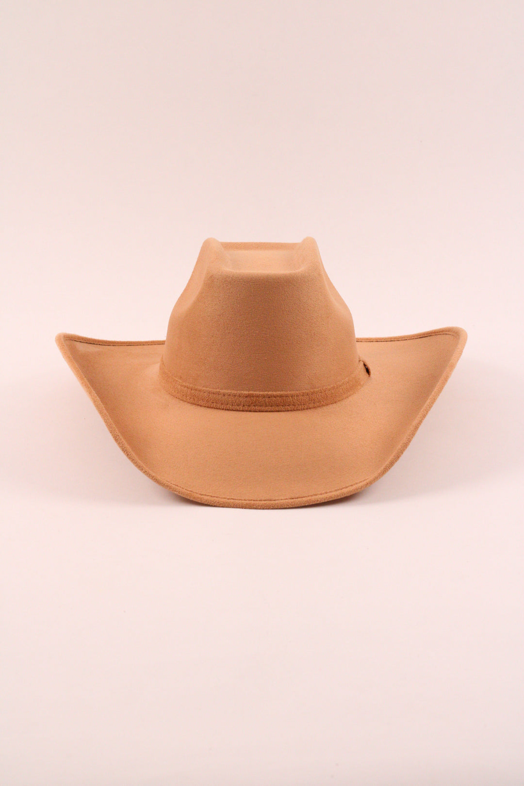 Brick Top Vegan Suede Cowboy Hat Classic - Cappuccino