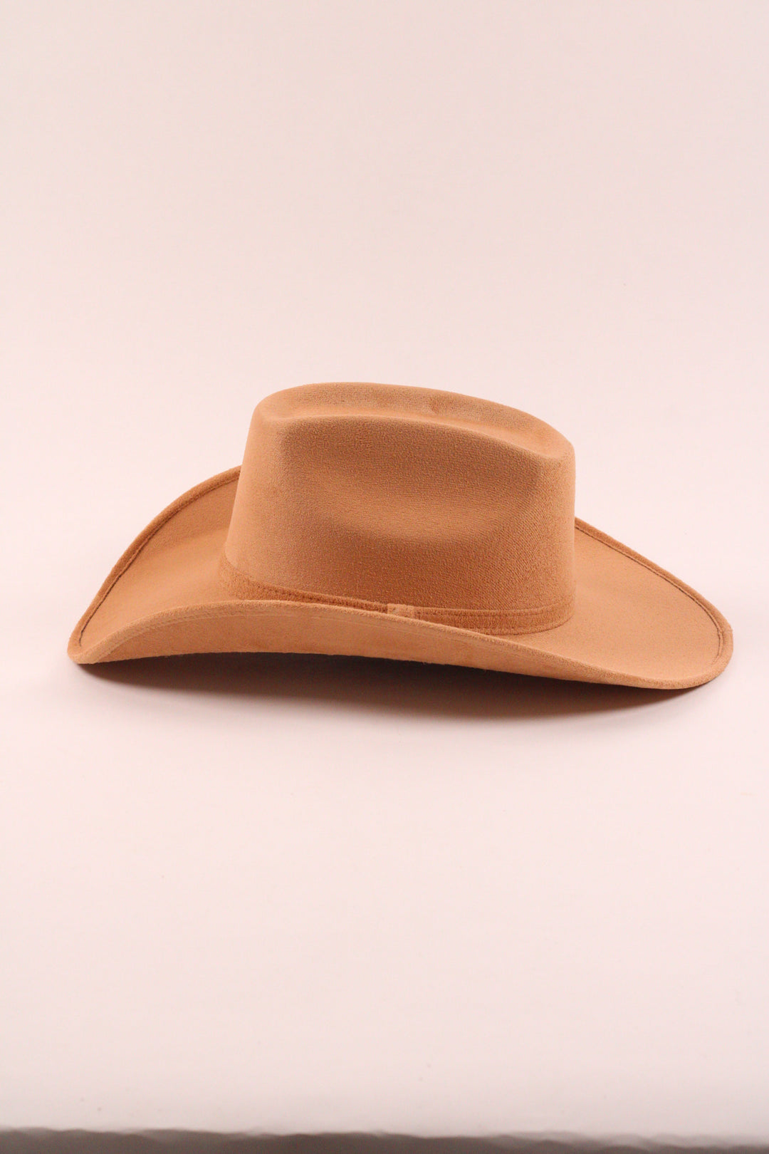 Brick Top Vegan Suede Cowboy Hat Classic - Cappuccino