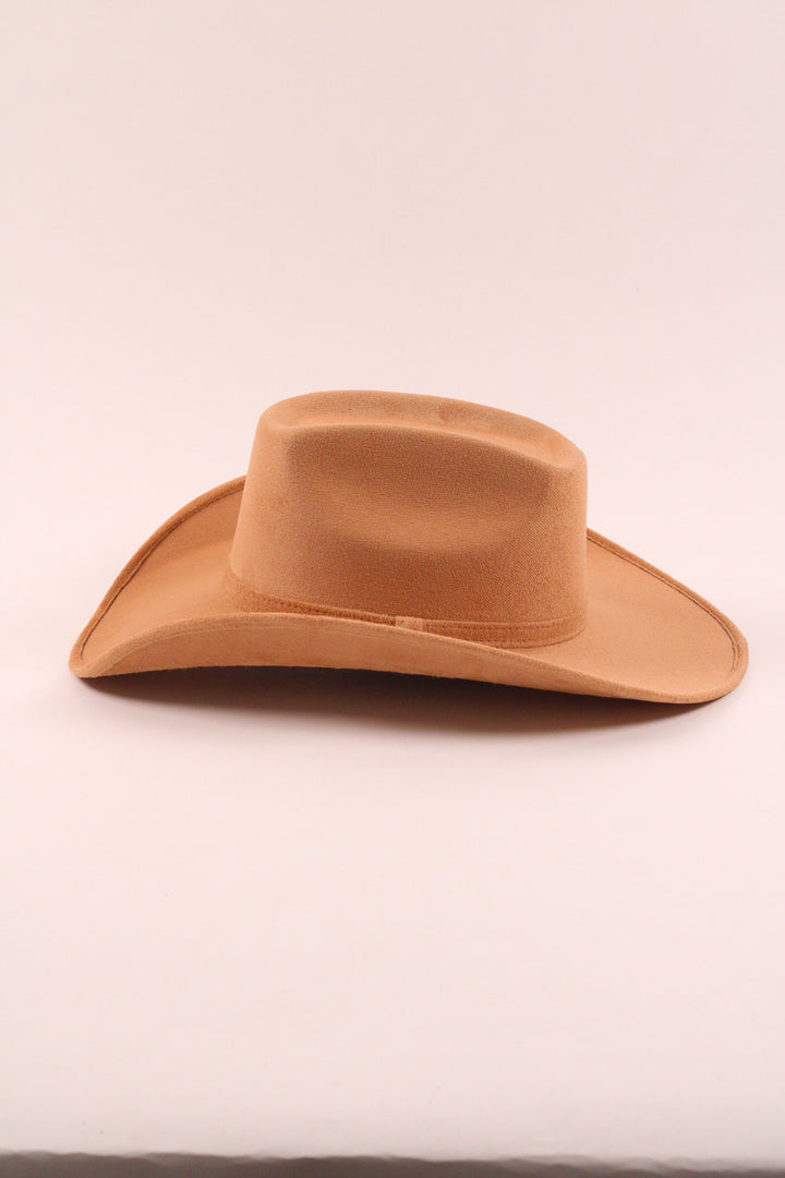 Brick Top Vegan Suede Cowboy Hat Classic - Cappuccino