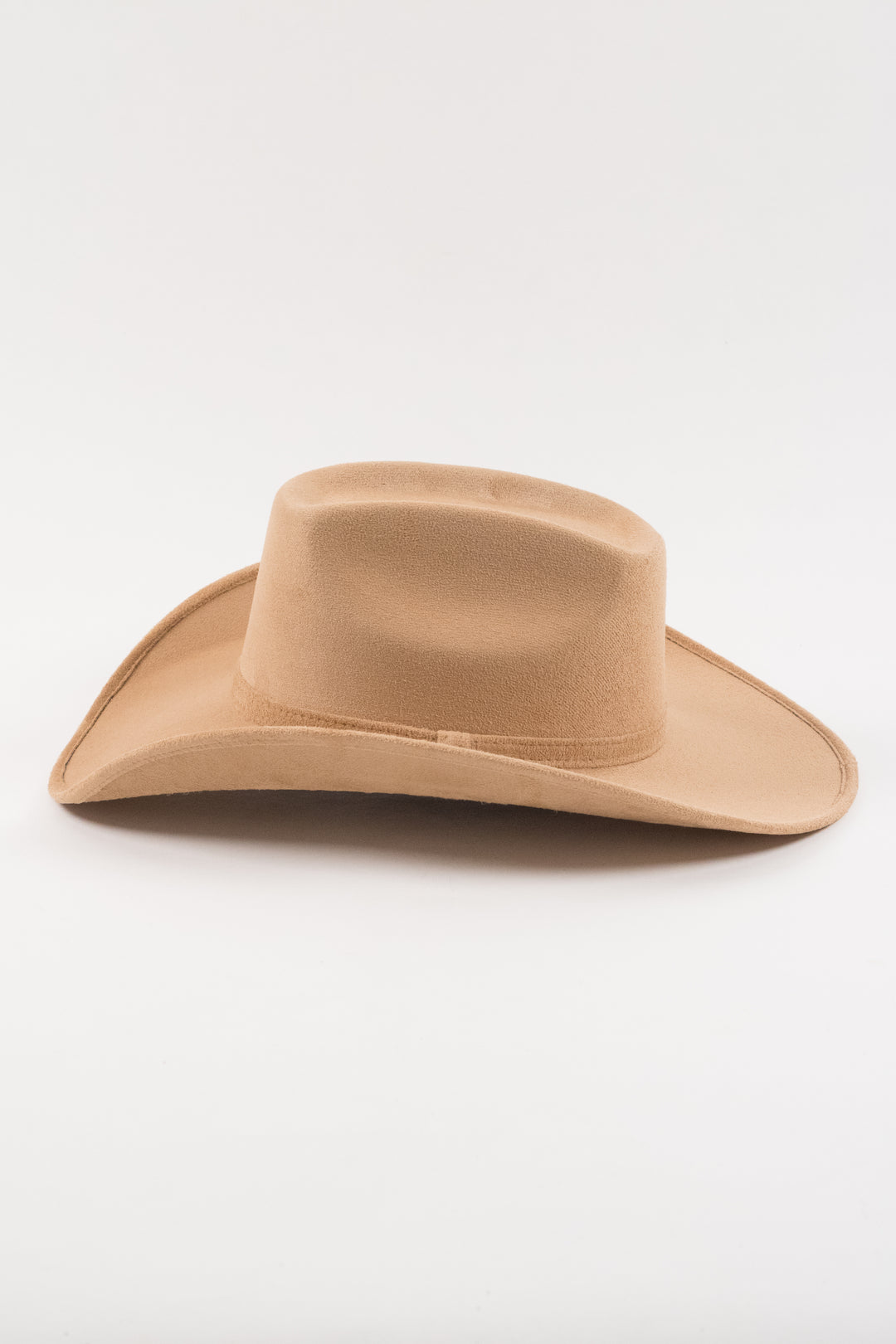 Brick Top Vegan Suede Cowboy Hat Classic - Cappuccino