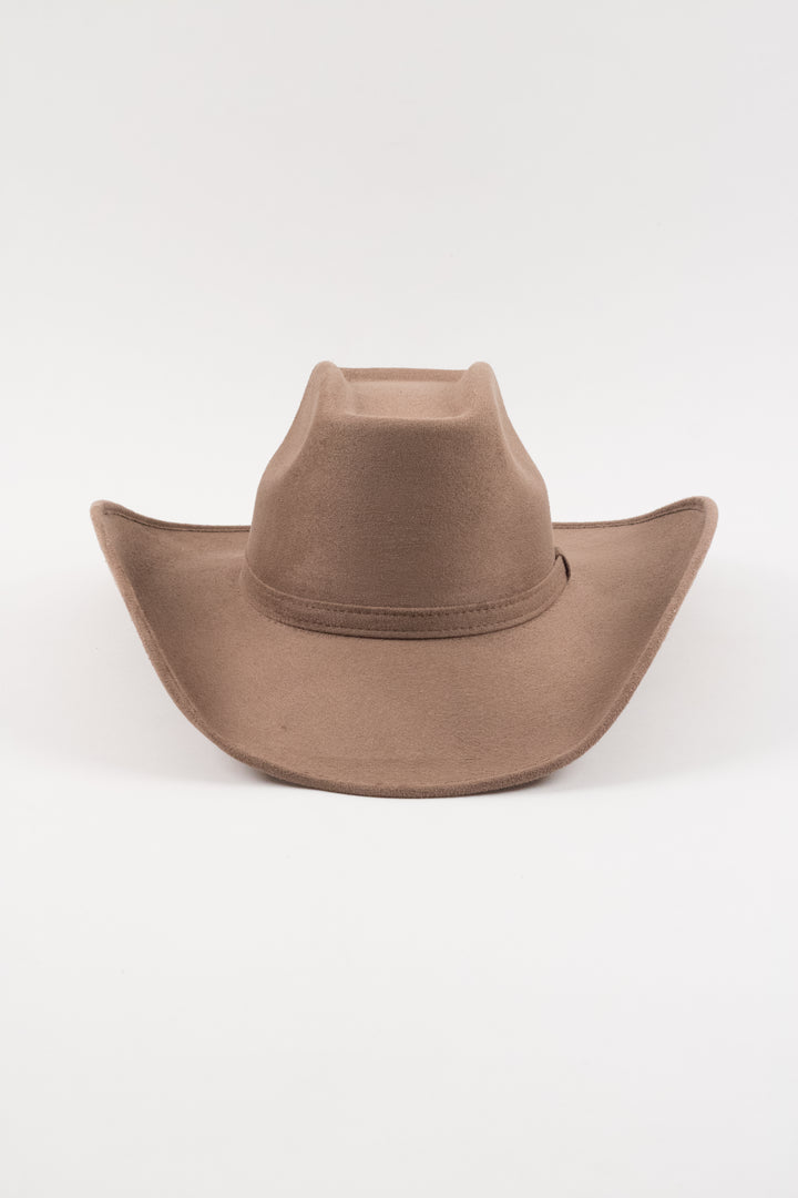 Brick Top Vegan Suede Cowboy Hat Classic - Mocha
