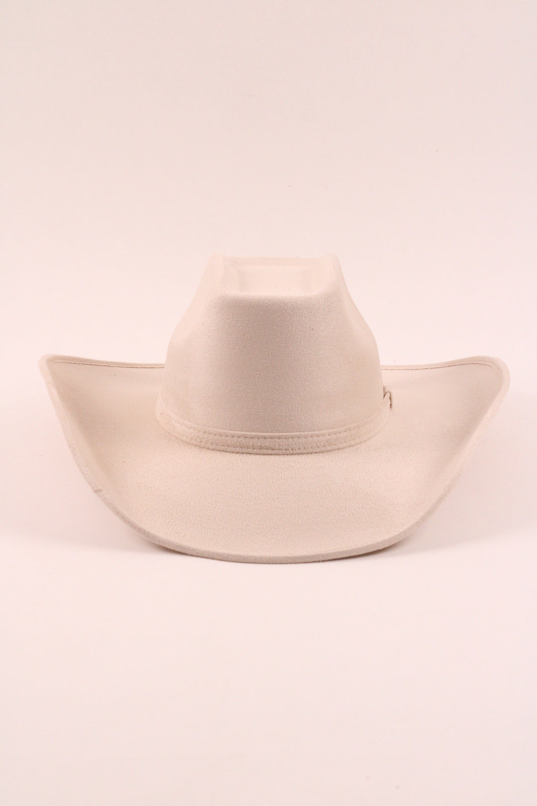 Brick Top Vegan Suede Cowboy Hat Classic - Ivory